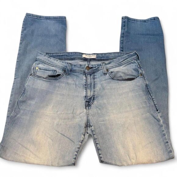 Fidelity Jimmy Texan Flamingo Men’s Slim Straight Jeans 33x34 - Picture 4 of 12